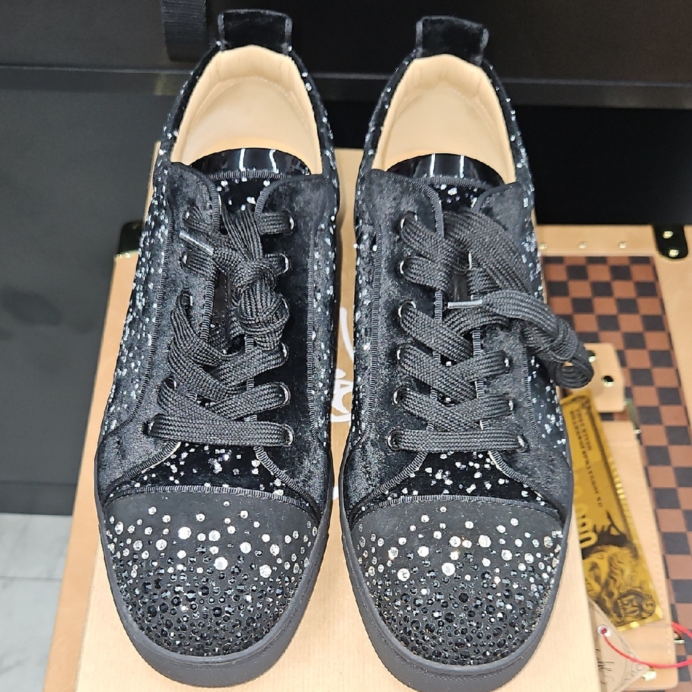 Christian Louboutin Black Studded Men's Sneakers